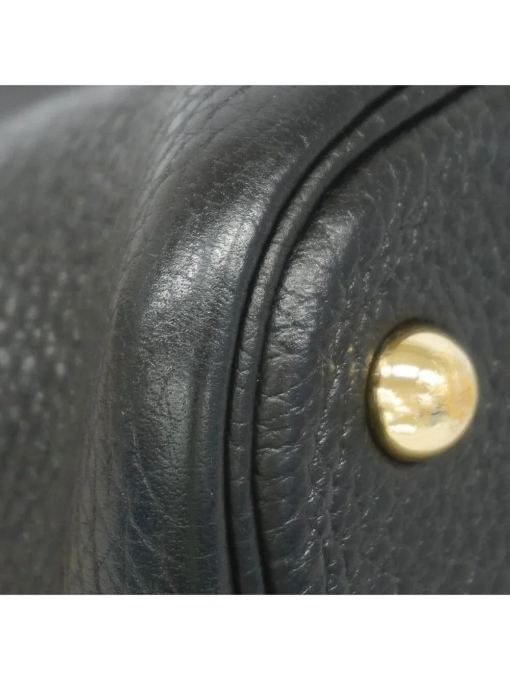 Hermes Handbag Bolide 31 Taurillon Clemence Black Gold 2-Way